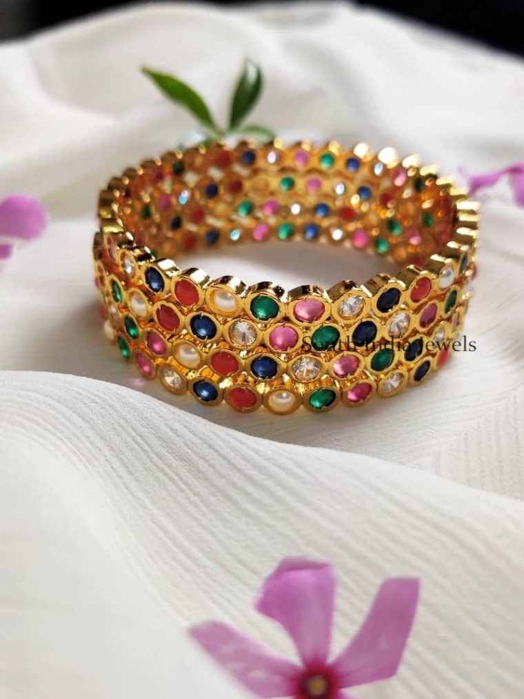 Trendy Navarathna Stone Bangles