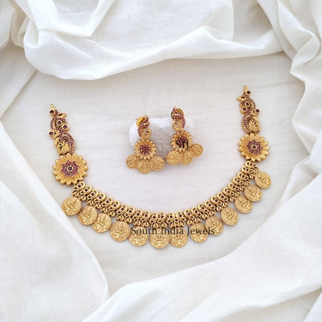 Antique Lakshmi Coin Design Necklace