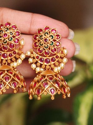 Attractive Boat Shaped Jhumkas (2)