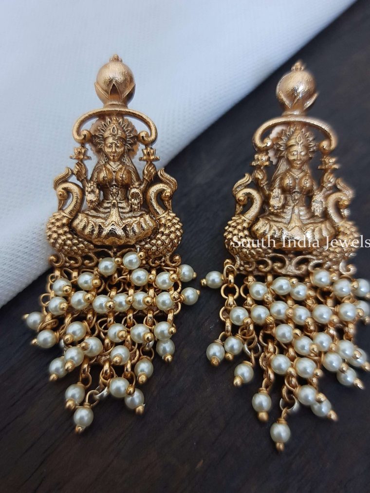 Beautiful Lakshmi pearl Earrings