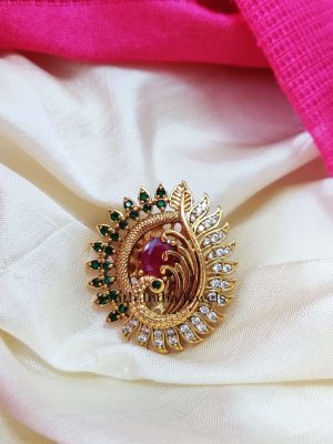 Beautiful Peacock Design Finger Ring