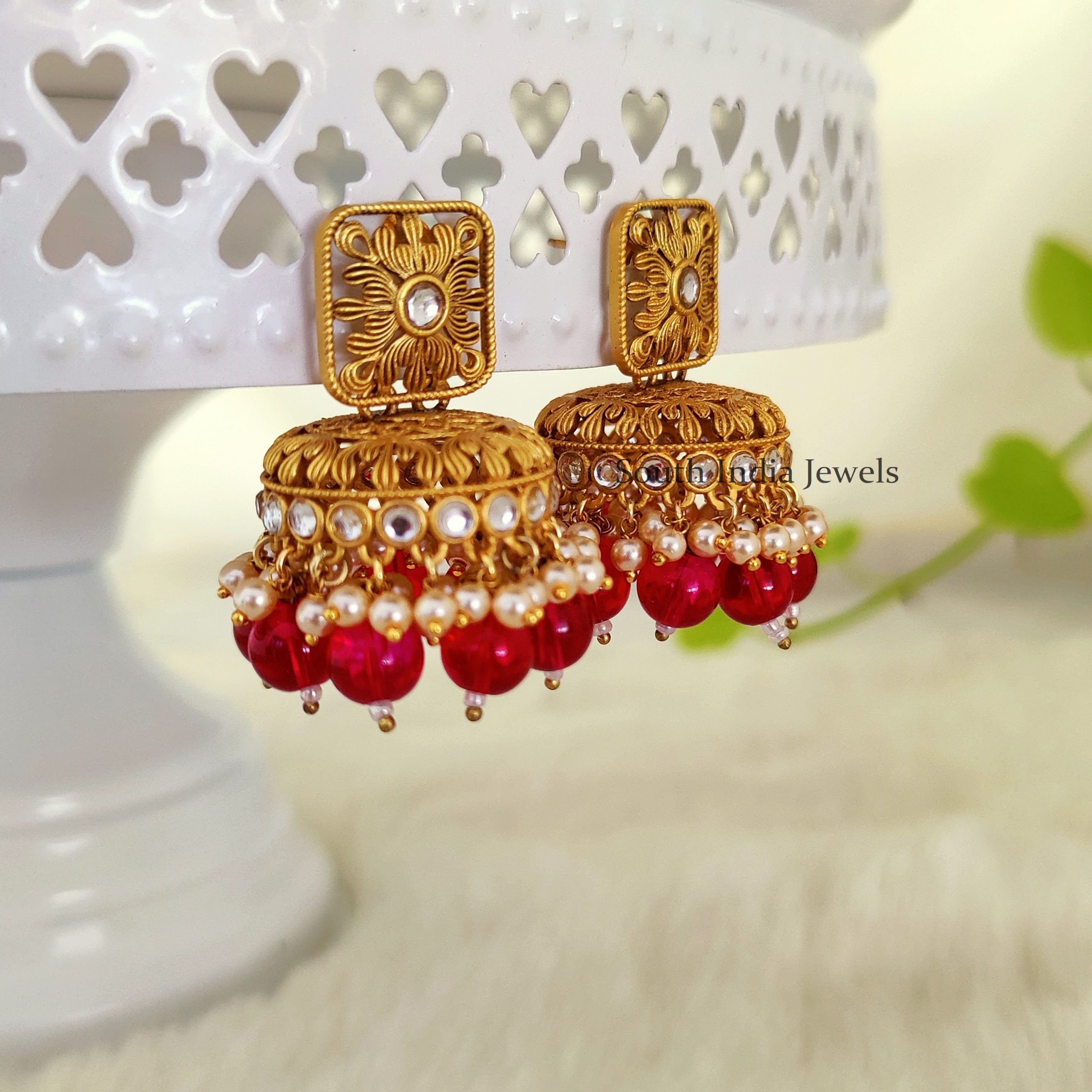 Latest Jhumka Earrings Designs Online  Blingvine