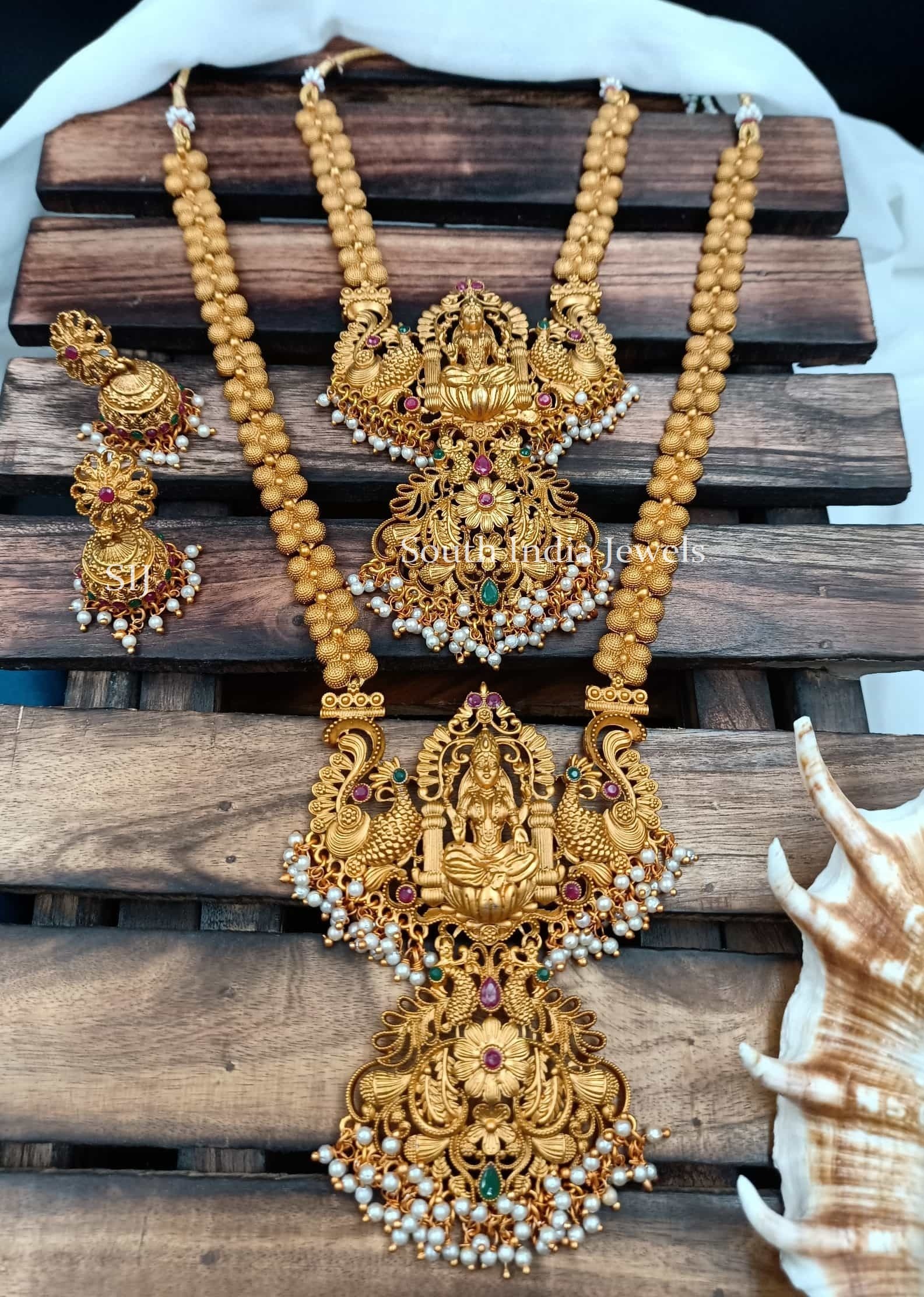 Bridal Temple Jewellery Combo - South India Jewels