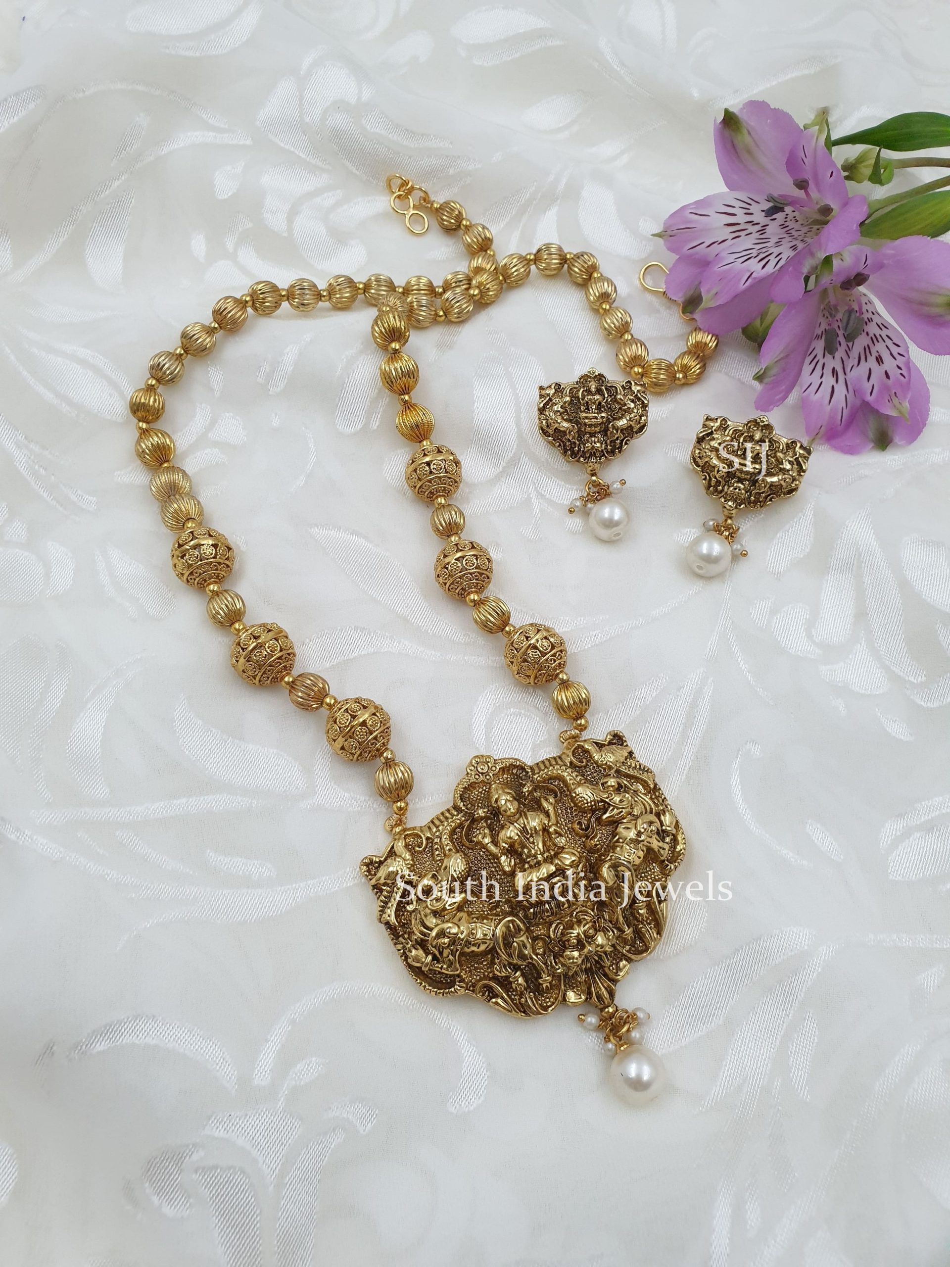 Classic Lakshmi Designer Beads Necklace