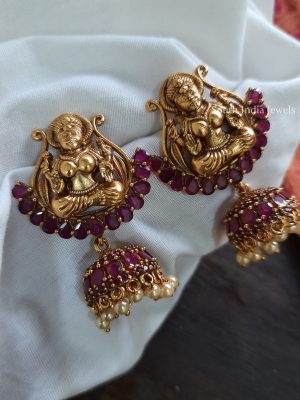 Cute Laxshmi AD Jhumkas