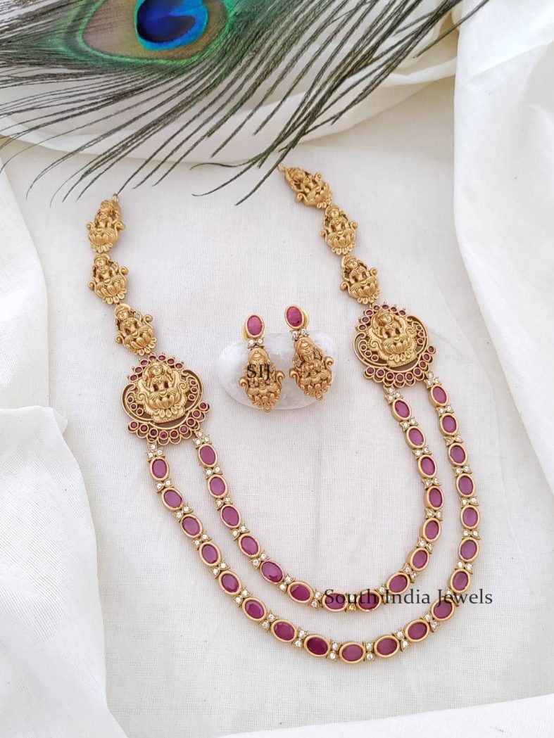 Elegant Two Layer Lakshmi Necklace