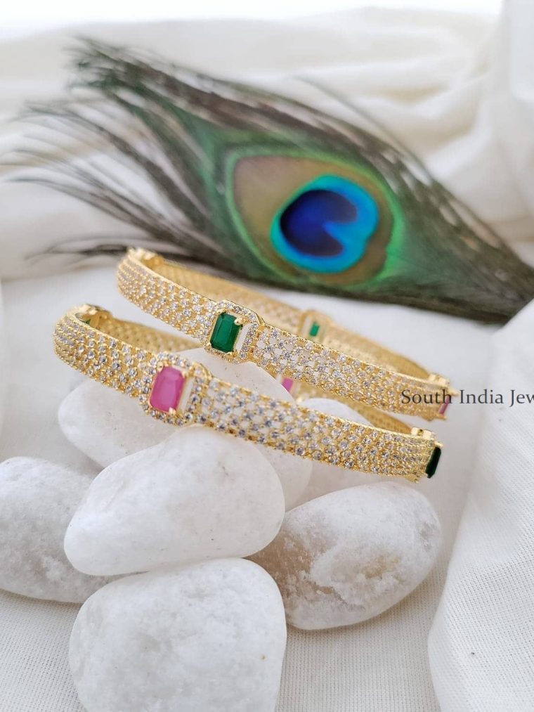 Fabulous CZ Stone Bangle Set