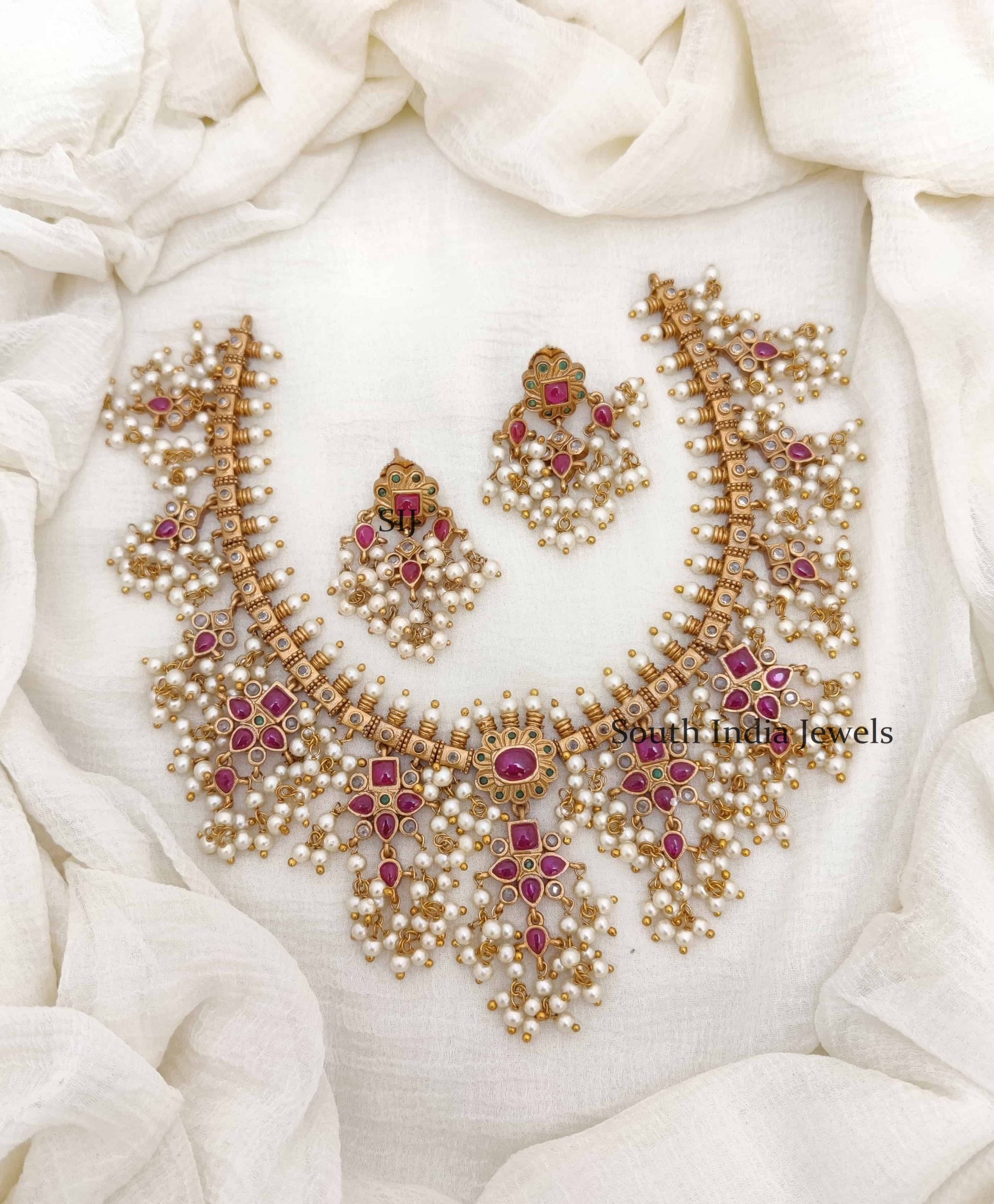 Gorgeous Bridal Guttapusalu Necklace