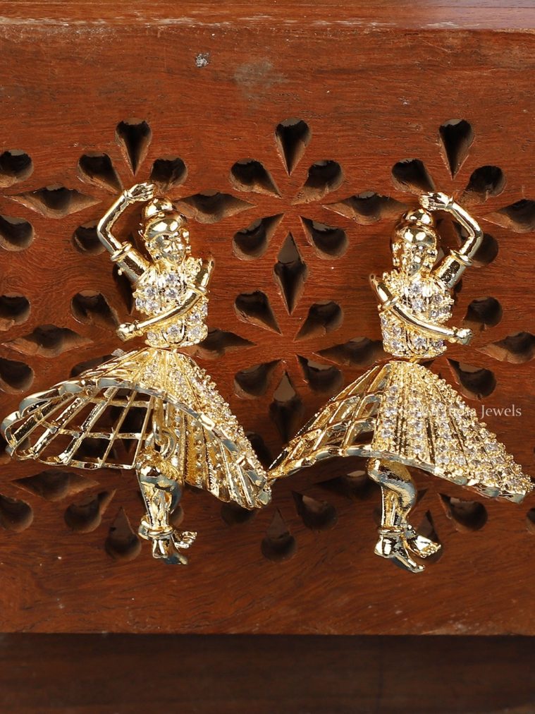 Gold Plated Buttabomma Jhumkas