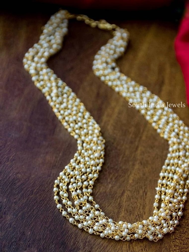 Gorgeous Pearl Cluster Necklace