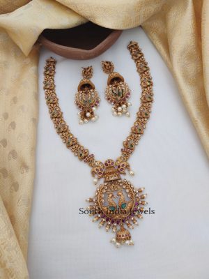 Royal AD Stones Peacock Necklace (2)