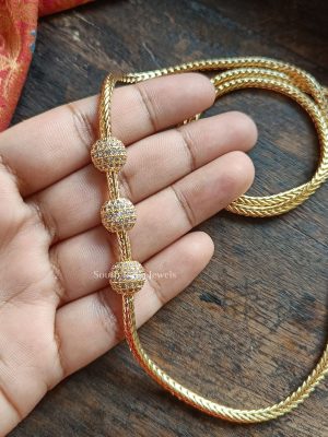 Stunning Ball Design Mugappu Chain (2)