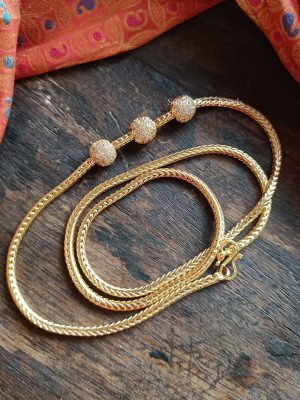 Stunning Ball Design Mugappu Chain