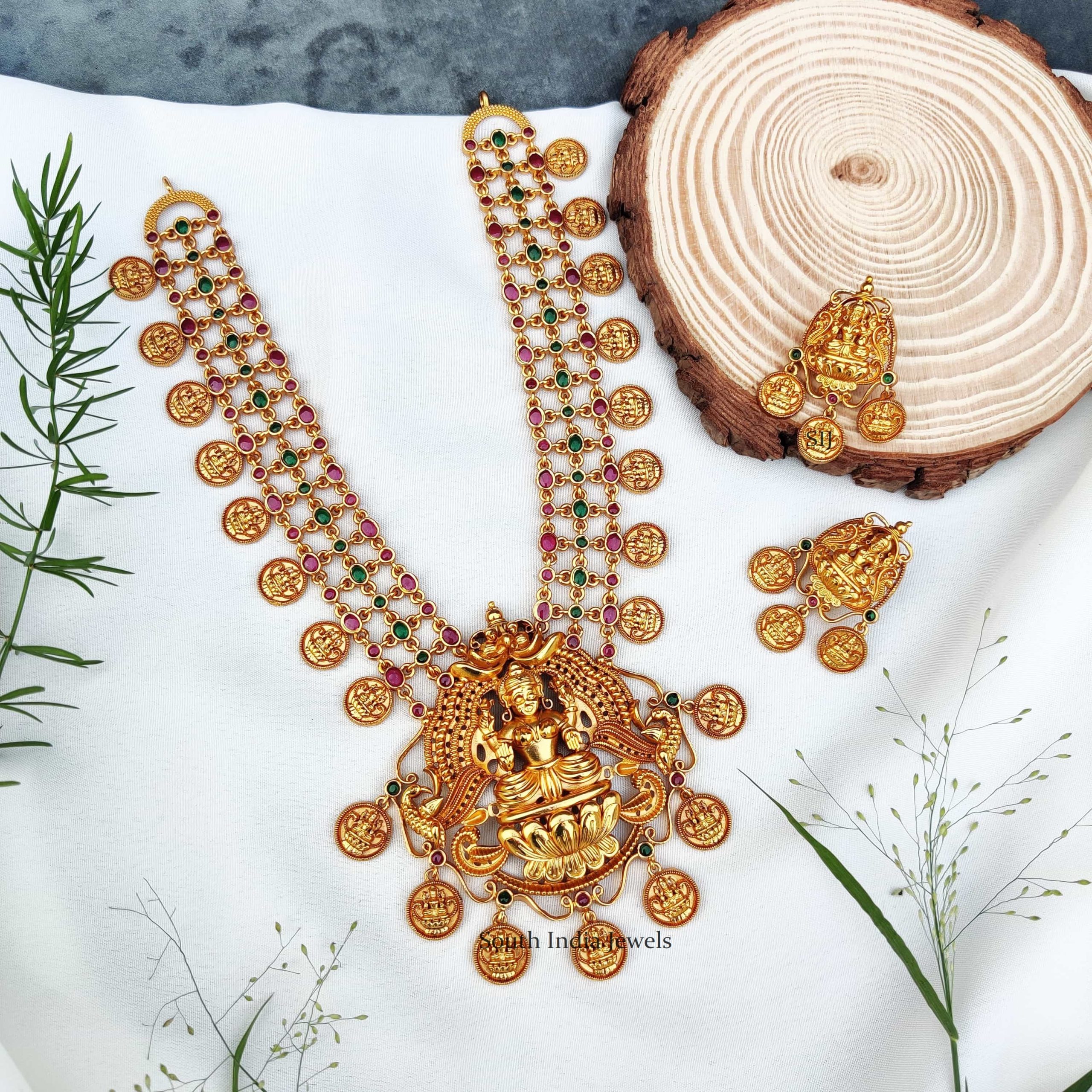 Traditional Light Weight Lakshmi Coin Necklace..