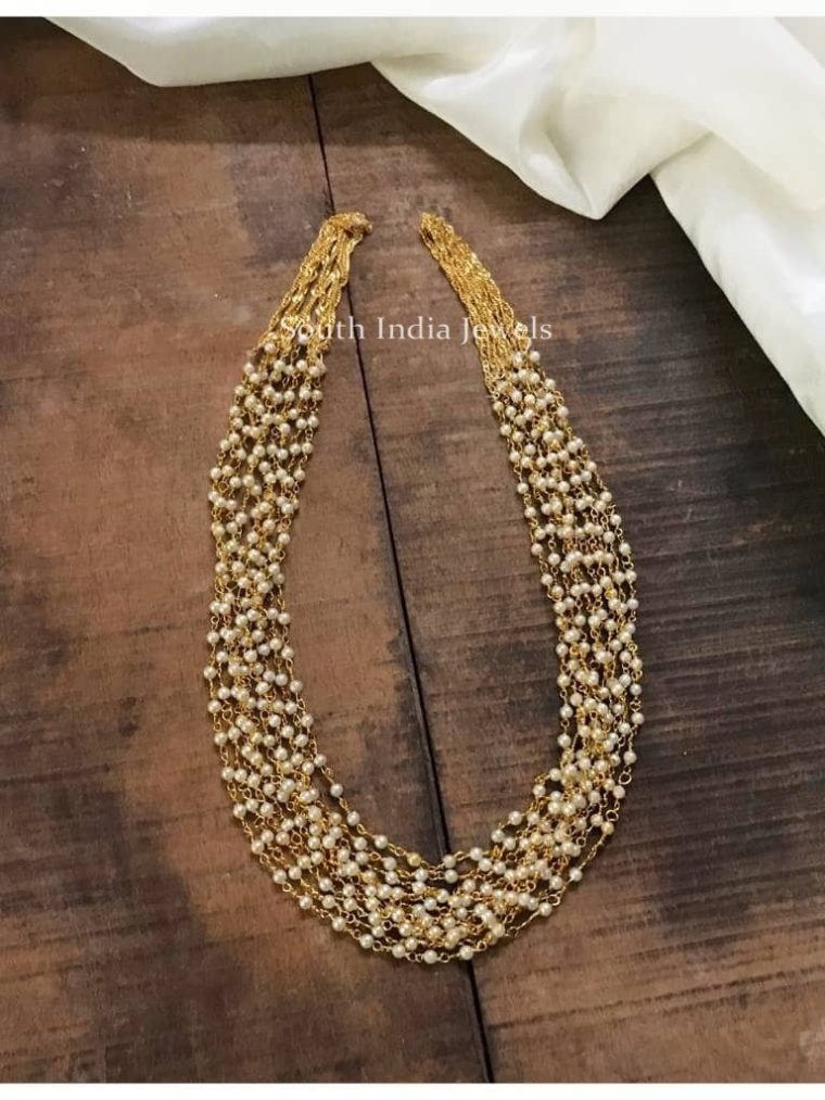 Unique Pearl Layered Necklace