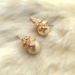White & Ruby Pink Hoop Earrings (3)