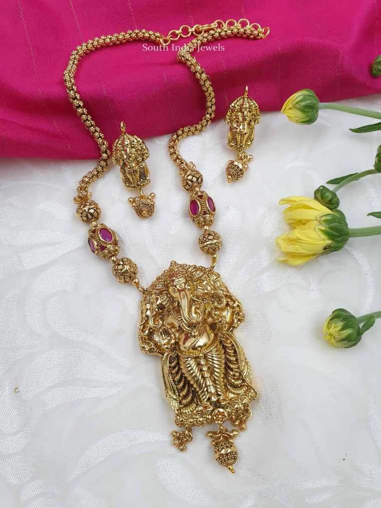 Beautiful Antique Ganesh Necklace