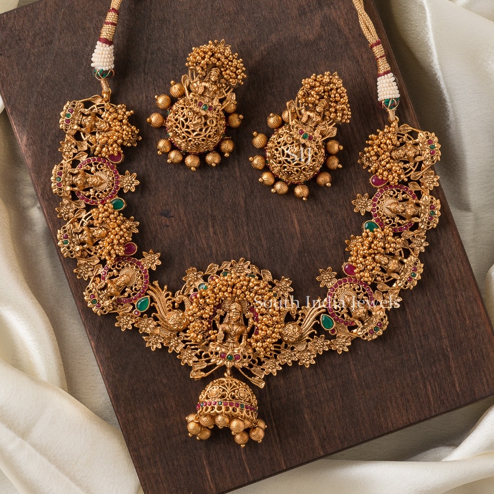 Beautiful Bridal Lakshmi Necklace