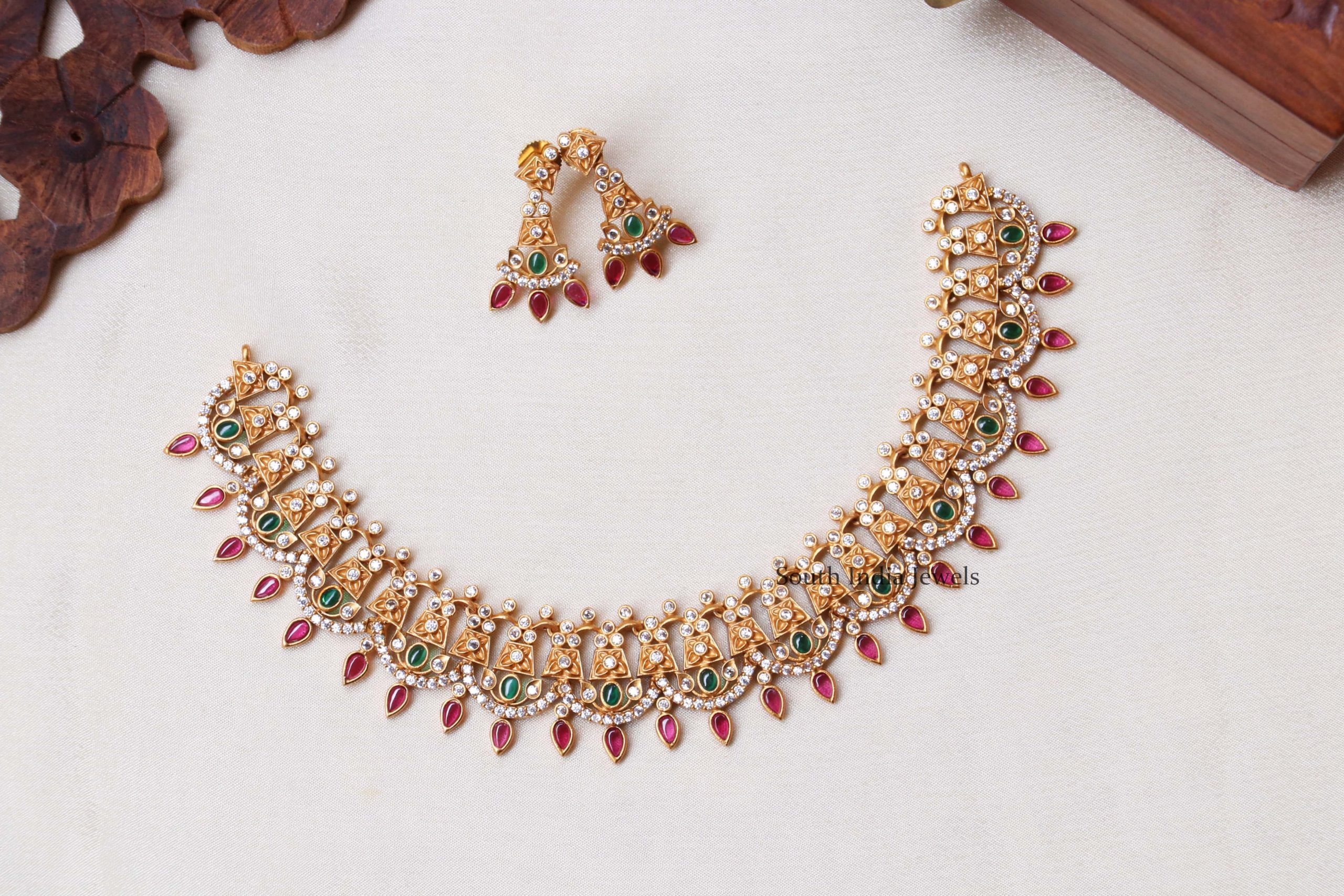 Beautiful Gold Plated Necklace Set (2)