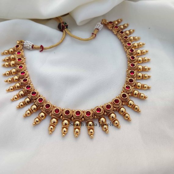 Beautiful Ruby Stone Necklace Set