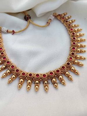 Beautiful Ruby Stone Necklace Set