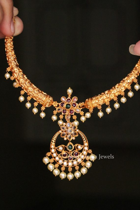 Chandbali Designer Multicolor Necklace