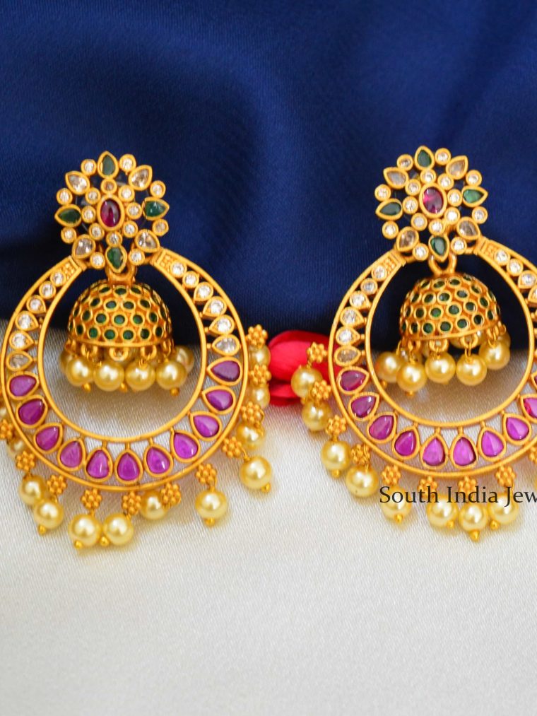 Cute Chandbali Jhumka Earrings