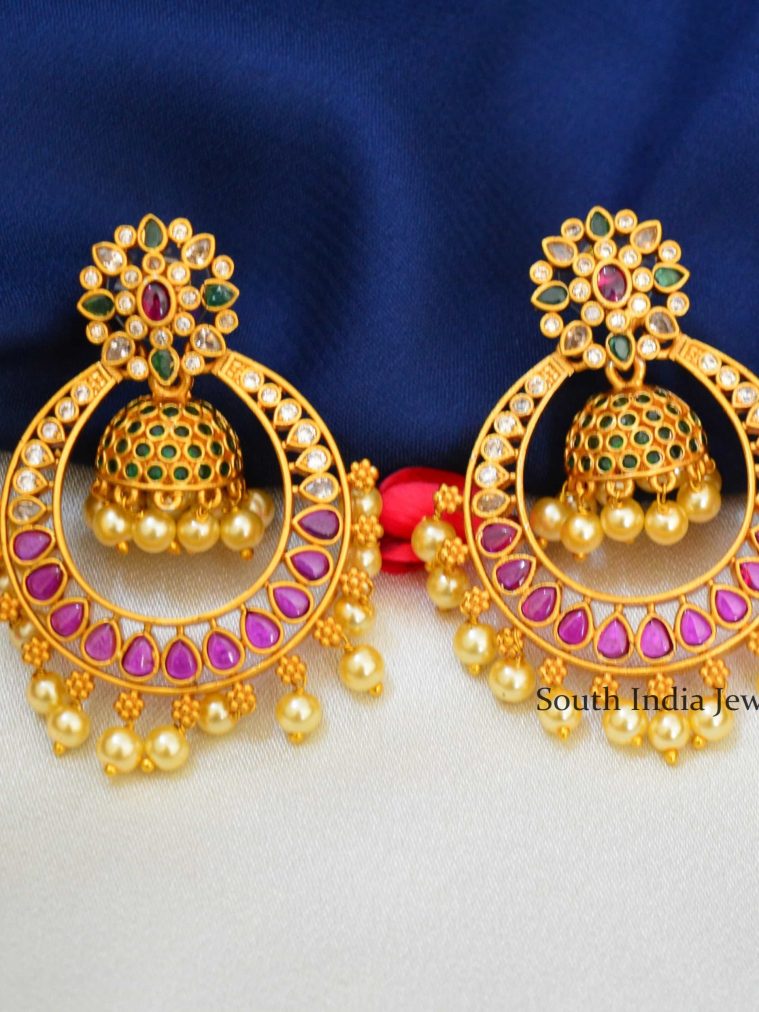 Chandbali Jhumka Earrings