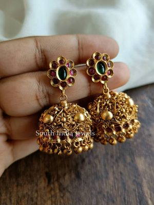 Elegant Floral Design Jhumkas