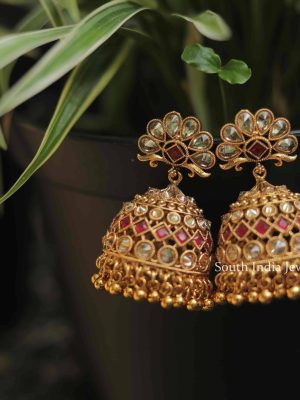 Elegant Floral Design Jhumkas