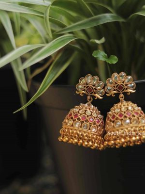 Elegant Floral Design Jhumkas