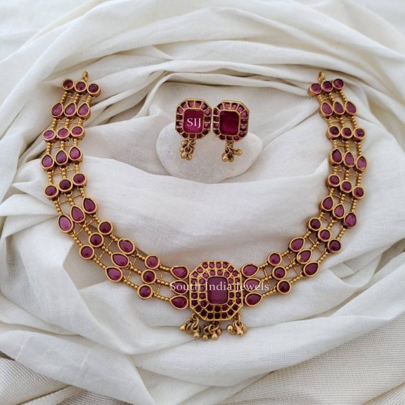 Online Jewelry - Elegant Matte Finish Necklace......