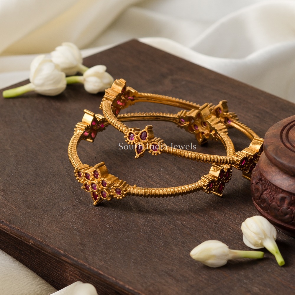 Elegant Ruby Stones Bangles