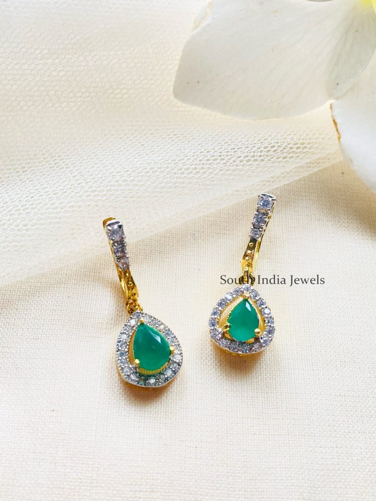 Exquisite Emerald Green Earrings