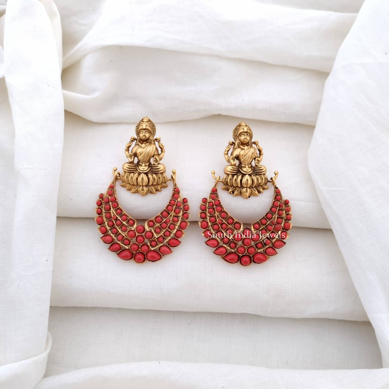 Exquisite Lakshmi Design Earrings