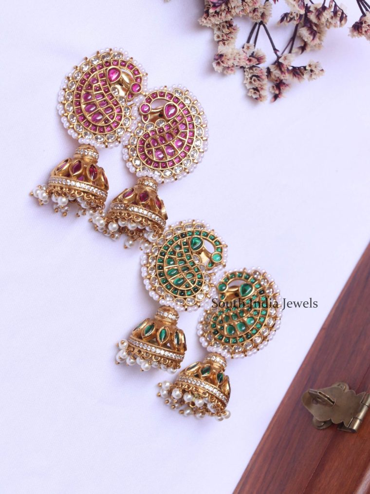 Exquisite Paan Shaped Jhumkas