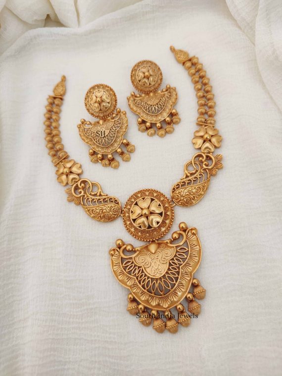 Floral Design Gold Replica Necklace