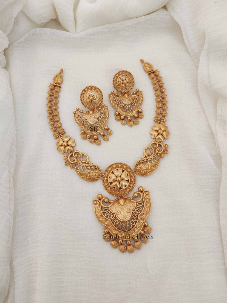 Floral Design Gold Replica Necklace