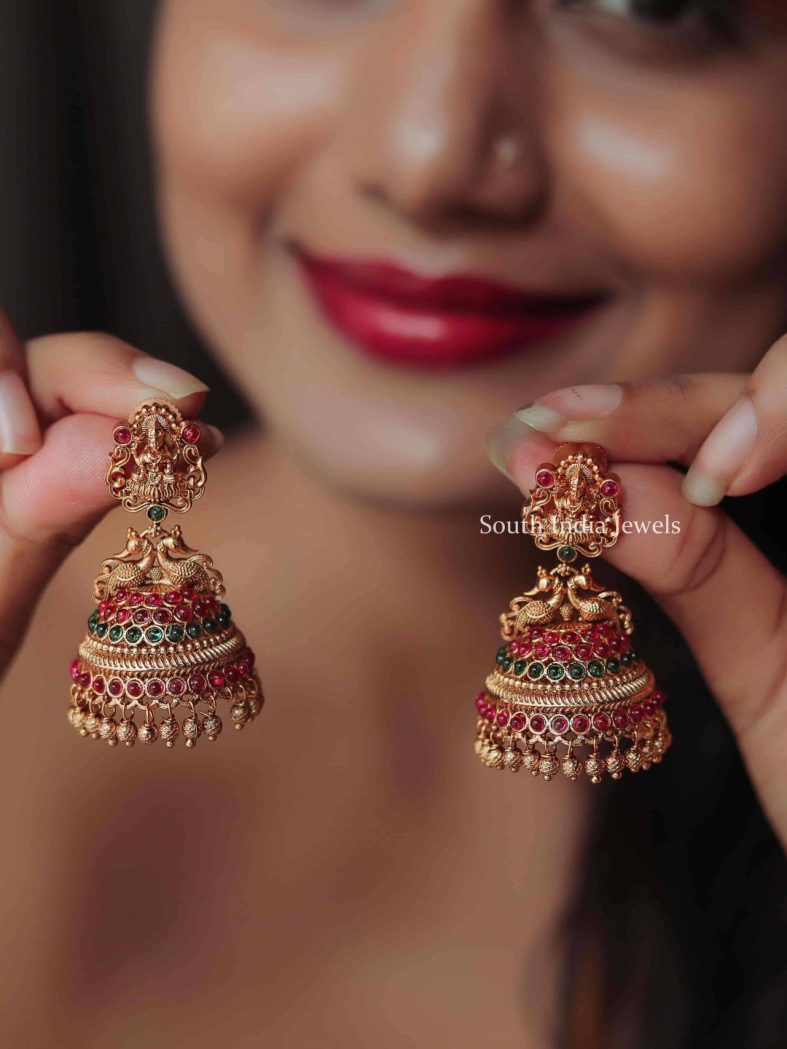 Gorgeous Bridal Lakshmi Jhumkas