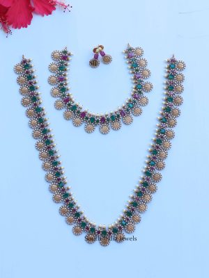 Gorgeous Emerald Stones Design Combo Set