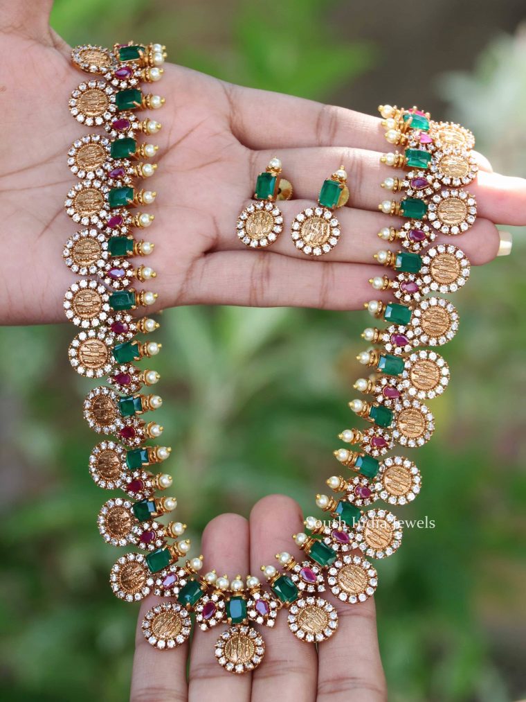 Gorgeous Emerald Stones Design Combo Set