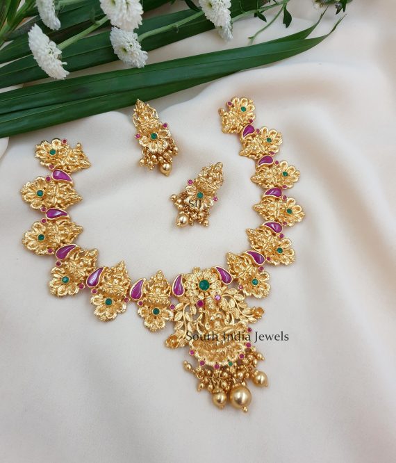 Gorgeous Gold Replica Laxshmi Necklace