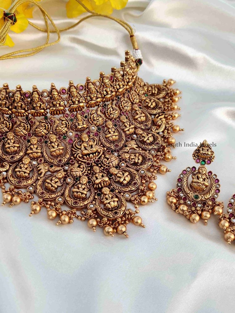 Gorgeous Golden Laxshmi Choker