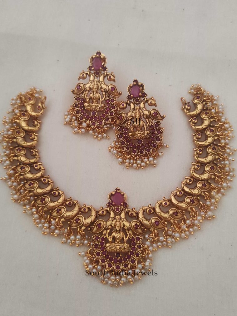 Gorgeous Lakshmi Ruby Necklace