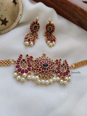 Gorgeous Real Kemp Peacock Choker