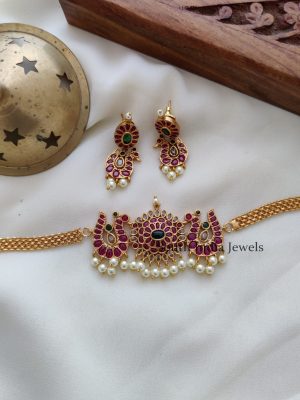 Gorgeous Real Kemp Peacock Choker