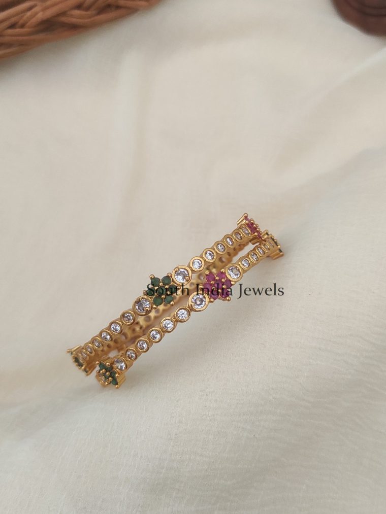 Multicolor CZ Stones Bangles