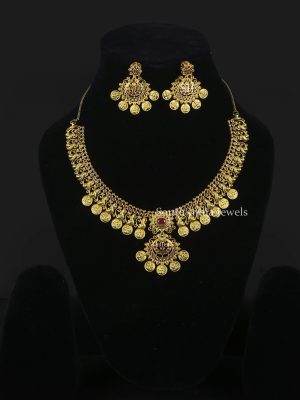 eacock Lakshmi Coin Necklace (2)