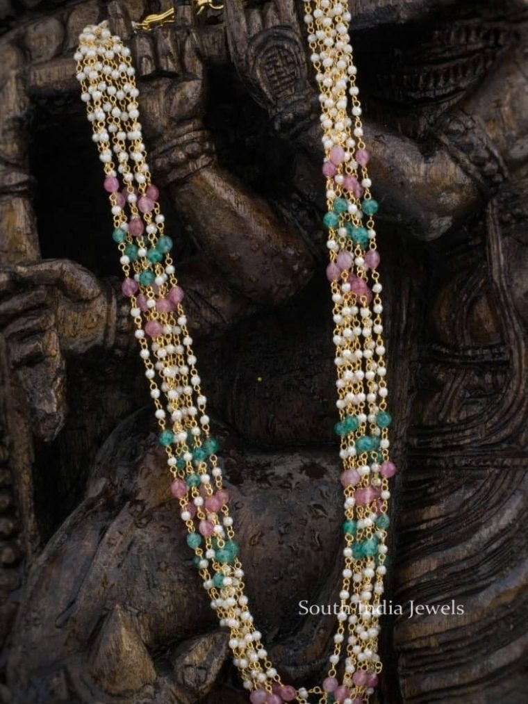 Pearl Pastel Long Necklace