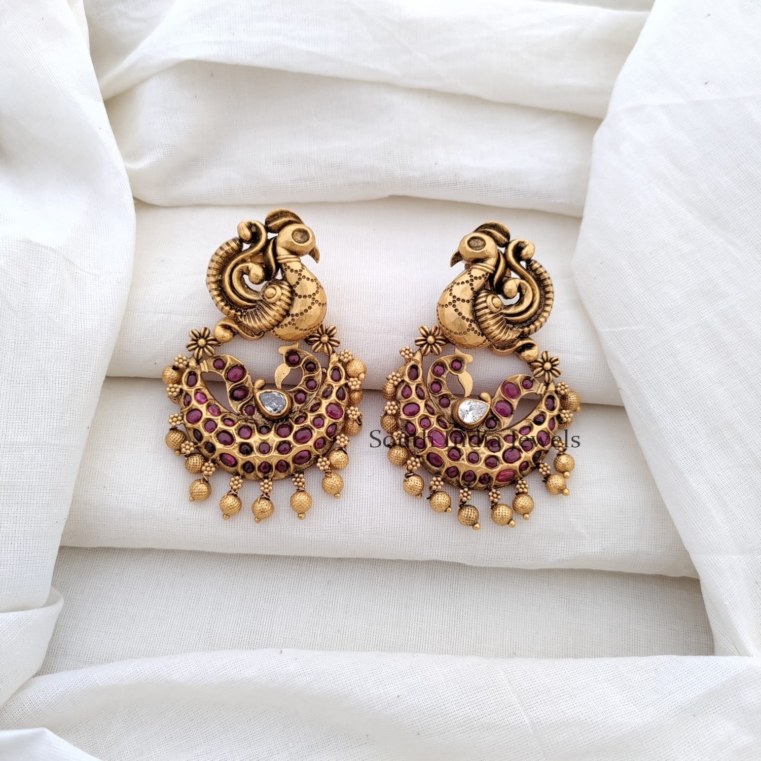 Pretty Nagas Peacock Earrings